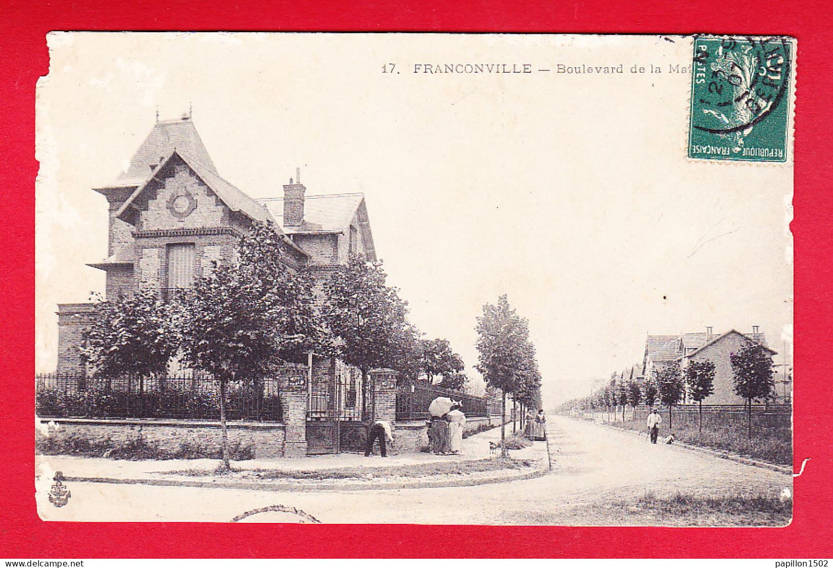 F-95-Franconville-01P215  Boulevard De La Mairie, Cpa (état) - Franconville