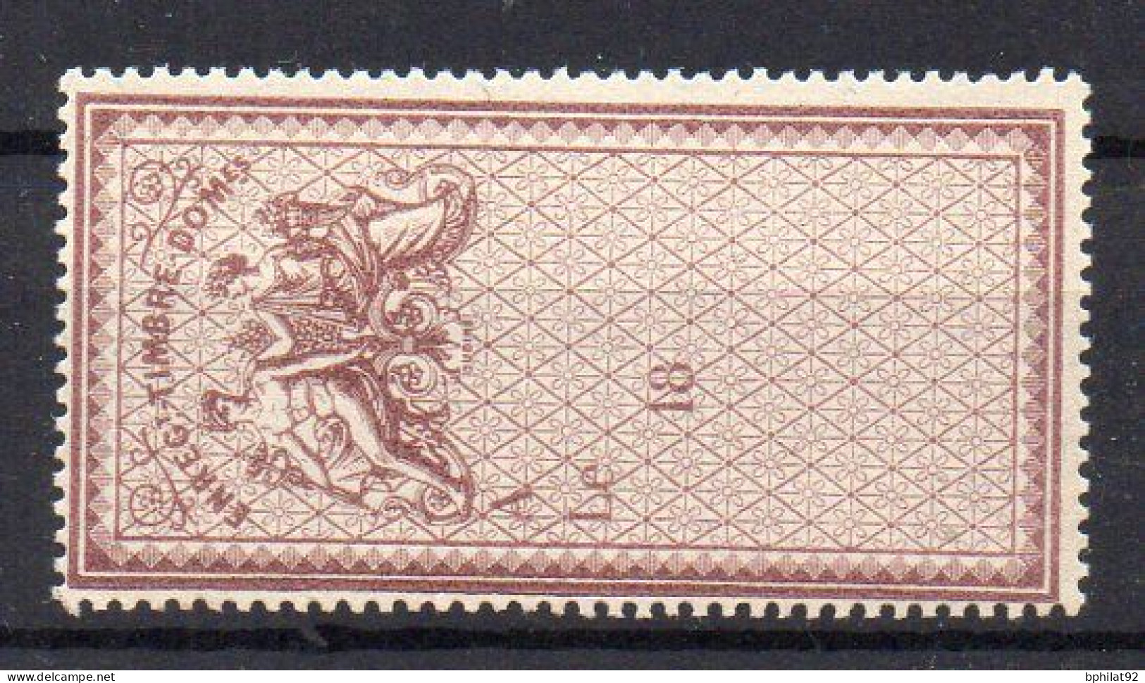 !!! FISCAL, ENREGISTREMENT DOMAINES N°313Aa SANS VALEUR NEUF ** SIGNE CALVES - Stamps