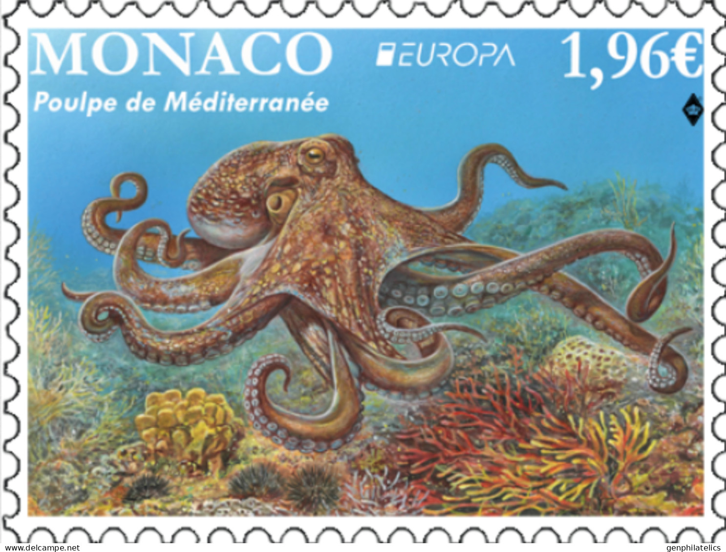 MONACO 2024 Europa CEPT. Underwater Fauna & Flora (Preorder) - Fine Stamp MNH - Neufs