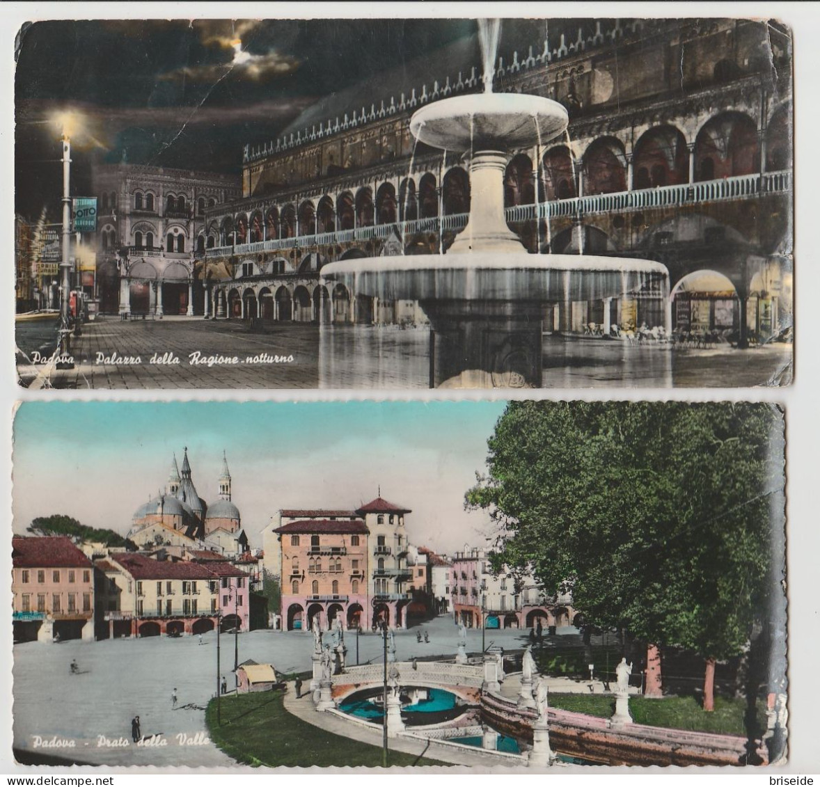 N. 2 CARTOLINE PADOVA PRATO DELLA VALLE PALAZZO DELLA REGIONE FORM.21X10 VIAGGIATE - Padova (Padua)