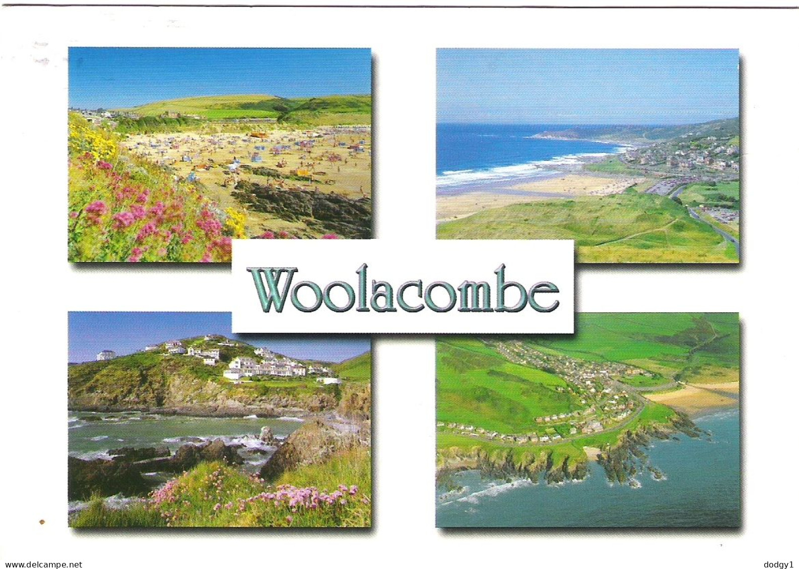 SCENES FROM WOOLACOMBE, NORTH DEVON, ENGLAND. USED POSTCARD Mm8 - Altri & Non Classificati