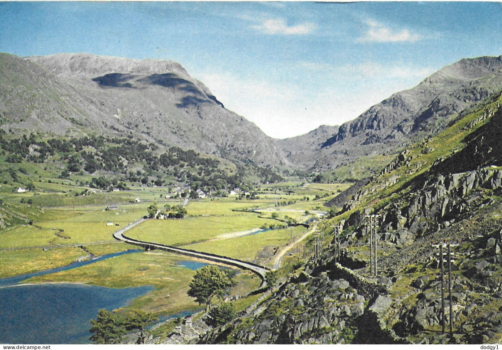 LLANBERIS PASS, GWYNEDD, WALES. Circa 1972 USED POSTCARD   Mm8 - Gwynedd