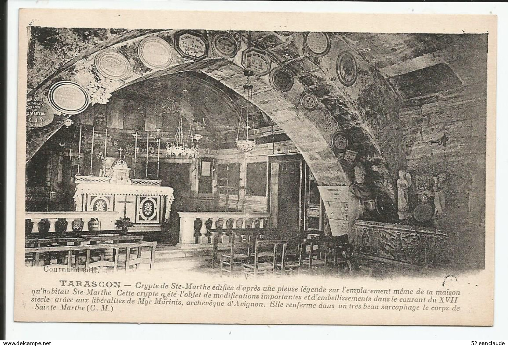 La Crypte De Sainte Marthe    1910    N° 2 - Tarascon