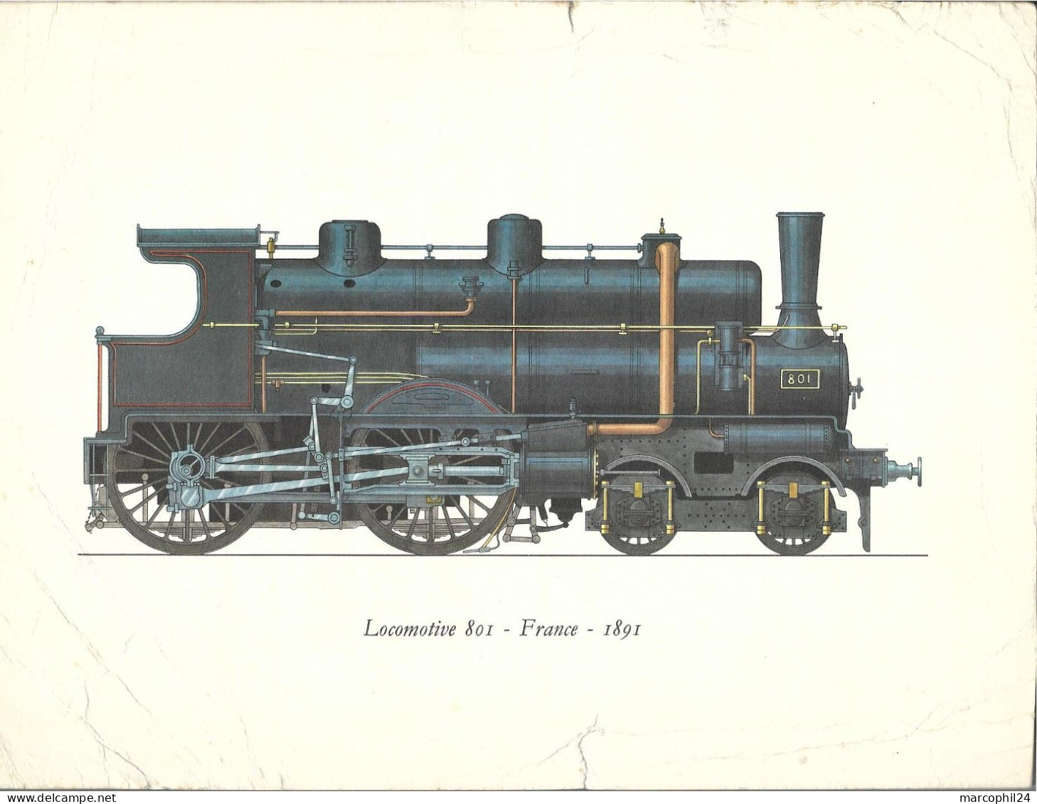 Publicité Pharma + SOFRAMYCINE + Histoire De La LOCOMOTIVE : 801 - 1891 - France + Laboratoires ROUSSEL 1963 - Werbung