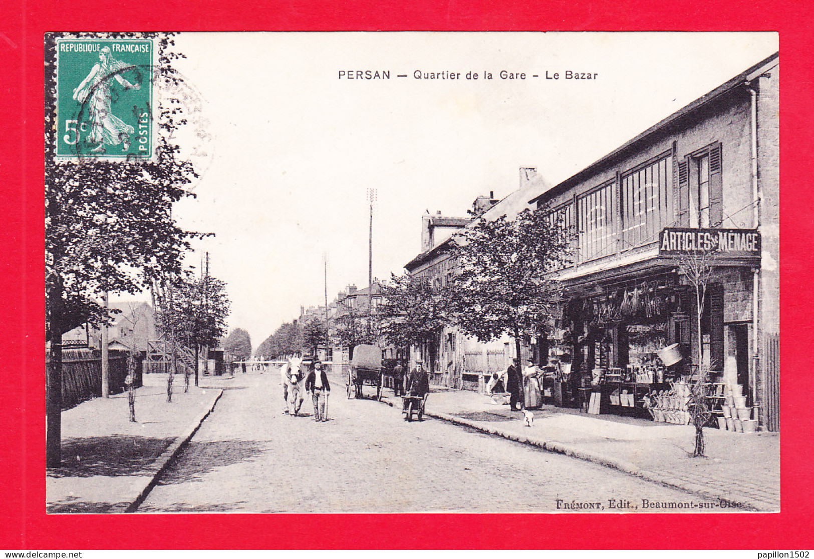 F-95-Persan-01Ph59  Quartier De La Gare, Le Bazar, Cpa BE - Persan