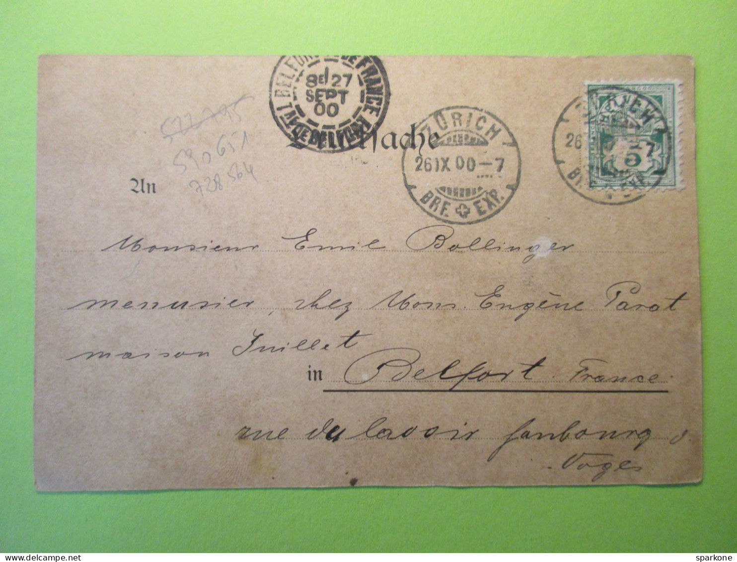 Helvetia - Suisse Entier Postal De 1900 - Entiers Postaux