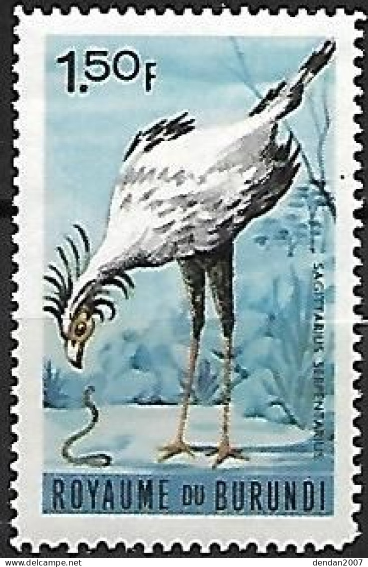 Burundi - MNH ** 1965 :  Secretarybird -   Sagittarius Serpentarius - Águilas & Aves De Presa
