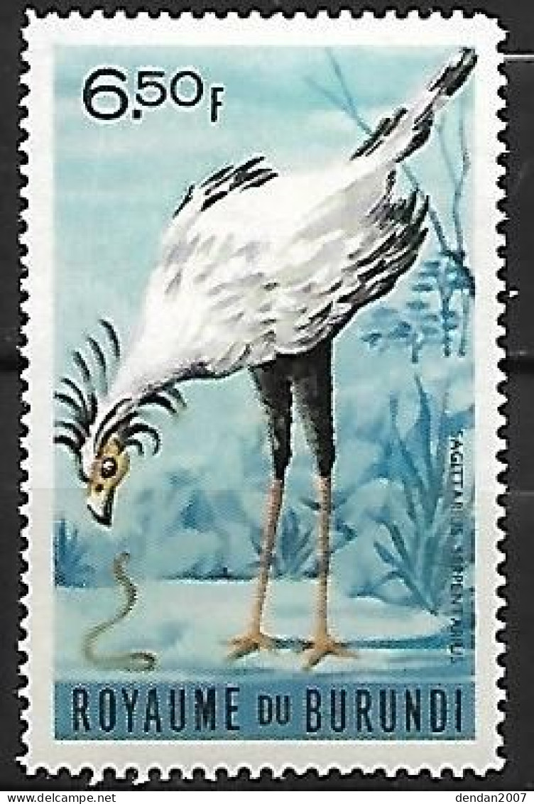 Burundi - MNH ** 1965 :  Secretarybird -   Sagittarius Serpentarius - Eagles & Birds Of Prey