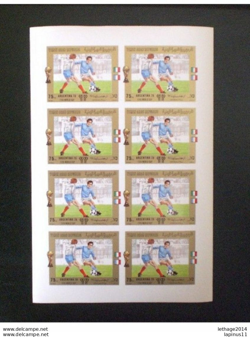 Yemen يمني Argentina 78" football world 8 series complet imperf MNH RRRRR !!