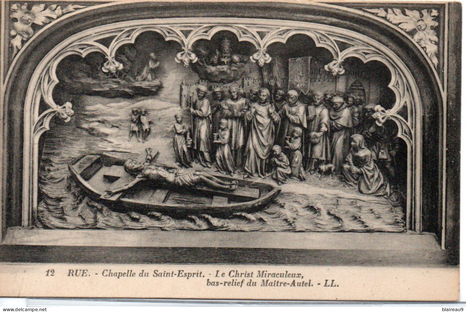 12 Chapelle Du Saint Esprit Le Christ Miraculeux Bas Relief Du Maitre Autel - Rue