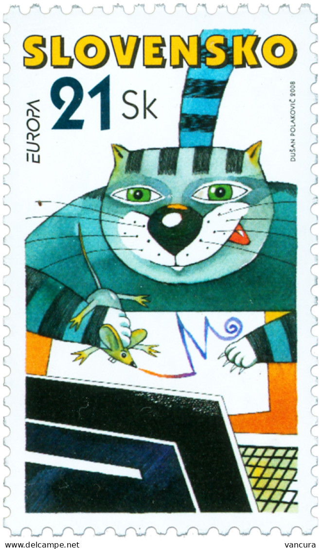 ** 422 Slovakia EUROPA CEPT 2008 Cat Mouse - 2008