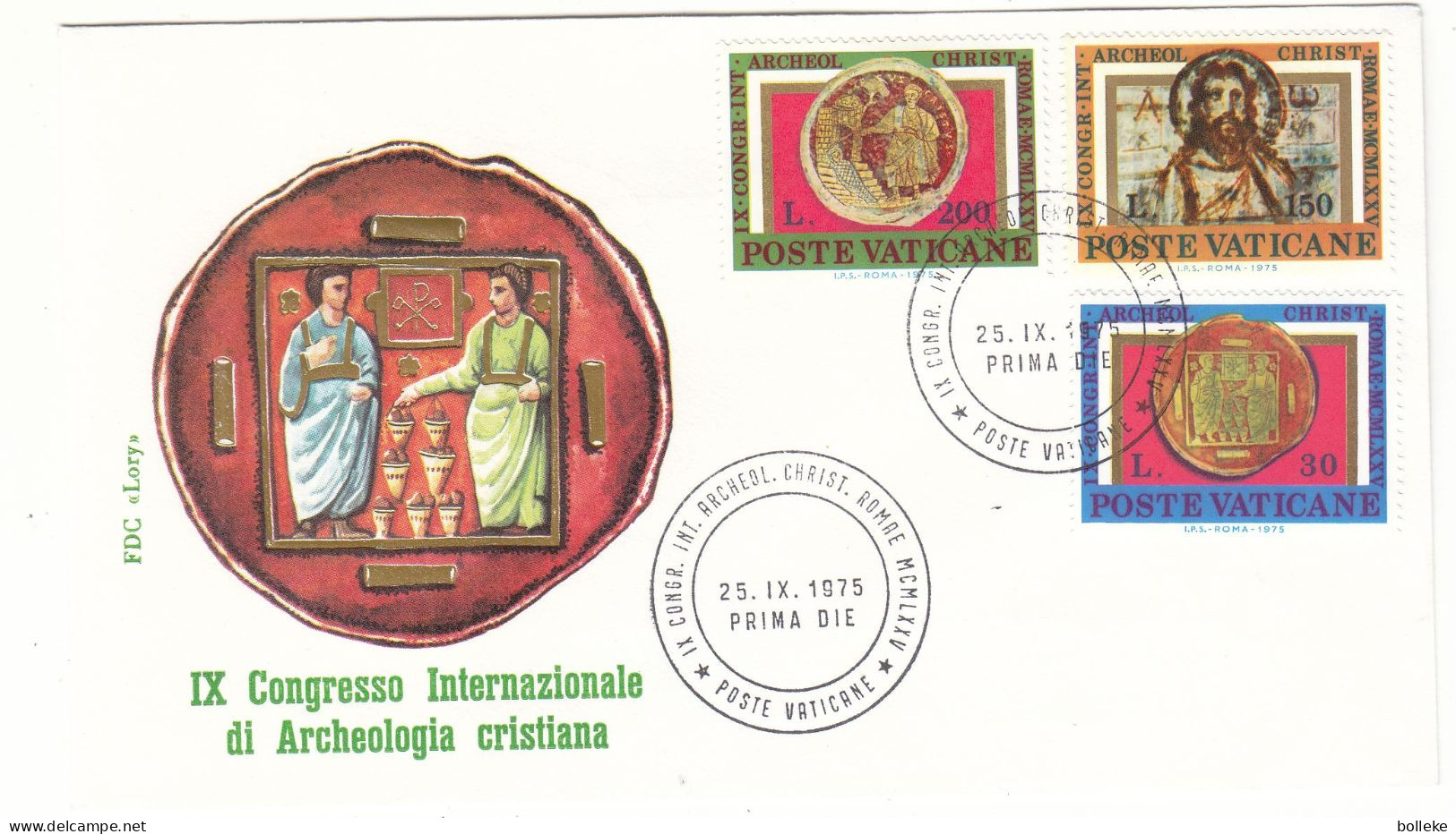 Vatican - Lettre De 1975 - Oblit Poste Vaticane - - Covers & Documents