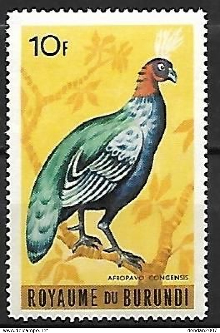 Burundi - MNH ** 1965 :  Congo Peafowl  -  Afropavo Congensis - Hühnervögel & Fasanen