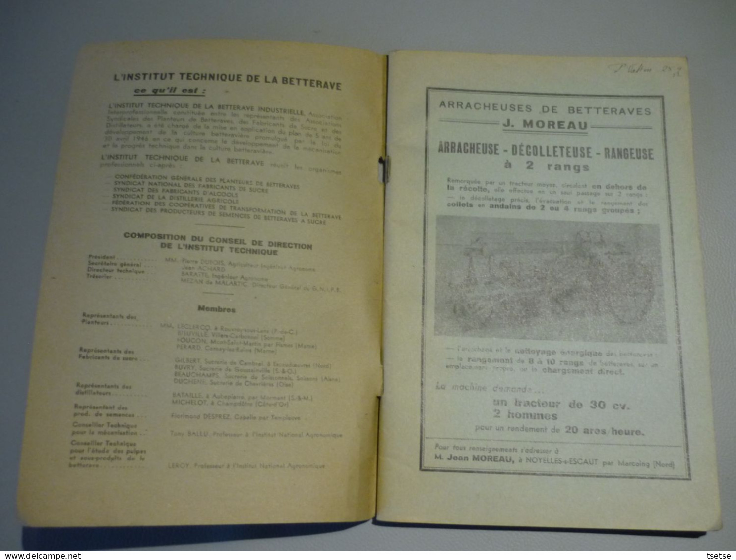 Cahier/ Livret - L'Arrachage Mécanique Des Bettraves - 1946 - Cahier N°2 - 1900 - 1949