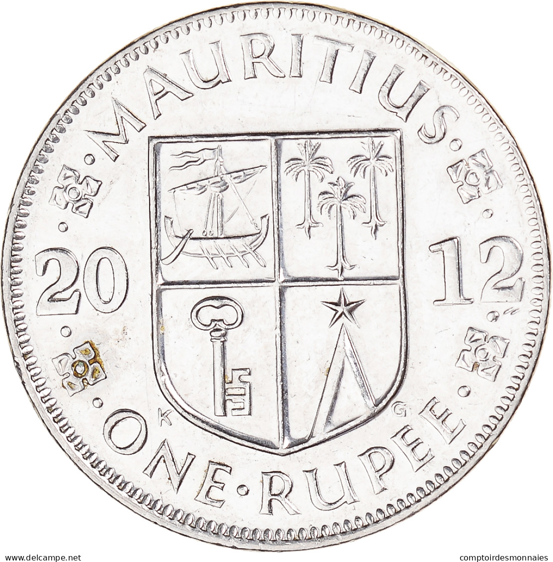 Monnaie, Maurice, Rupee, 2012 - Mauricio