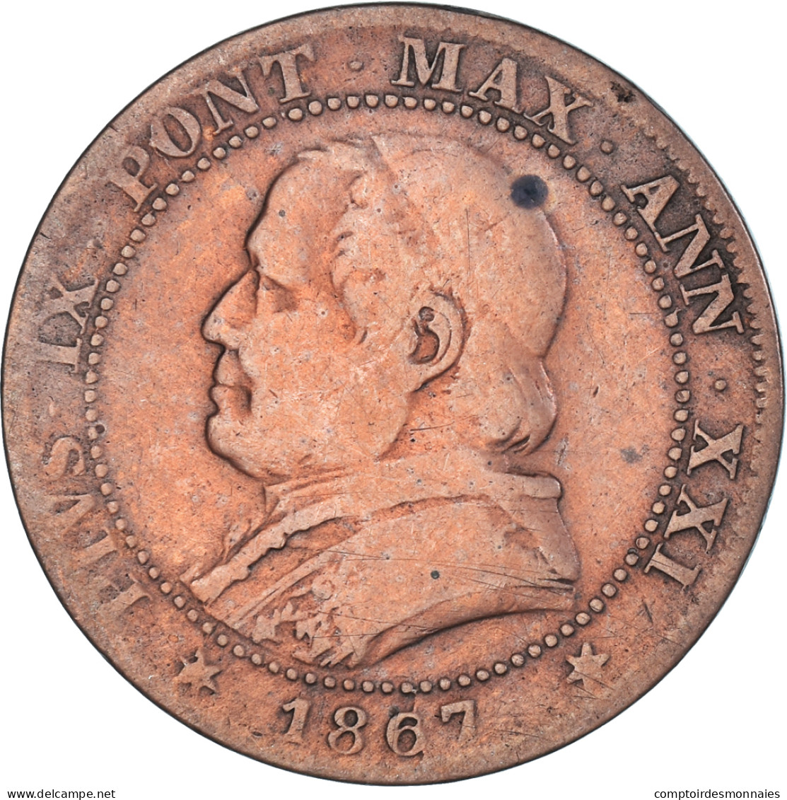 Monnaie, Vatican, Soldo, 1867 - Vatikan