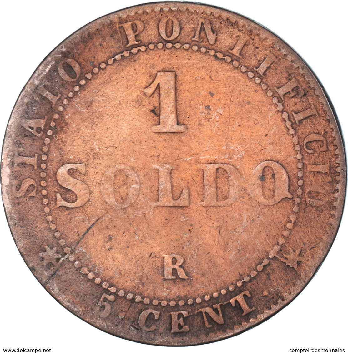 Monnaie, Vatican, Soldo, 1867 - Vatican