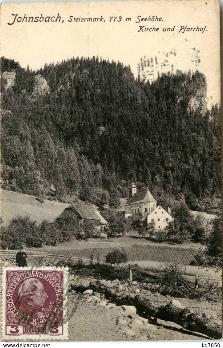 Gesäuse/Steiermark - Gesäuse, Johnsbach , Kirche Und Pfarrhof - Gesäuse