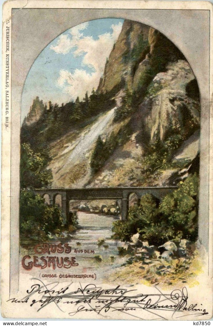 Gesäuse/Steiermark - Gesäuse, Grosse Gesäusebrücke - Gesäuse