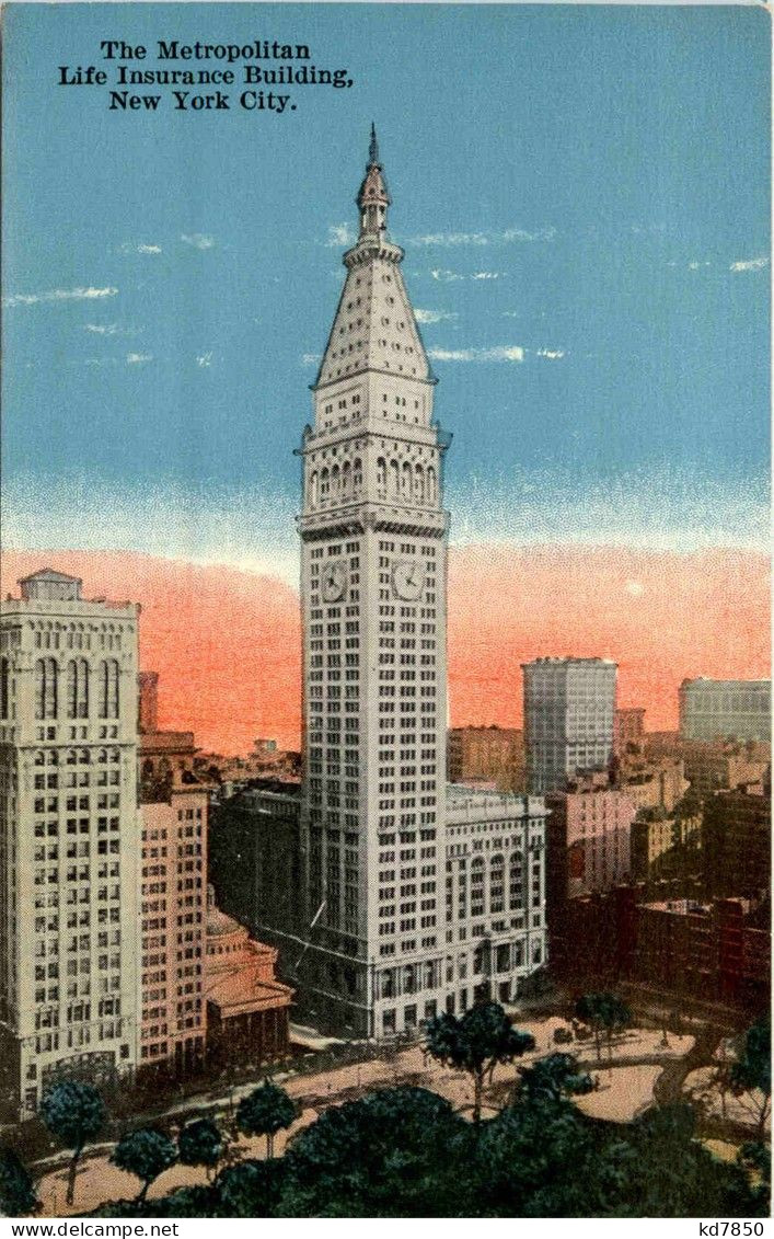 New York City - The Metropolitan Life Insurance Building - Autres & Non Classés