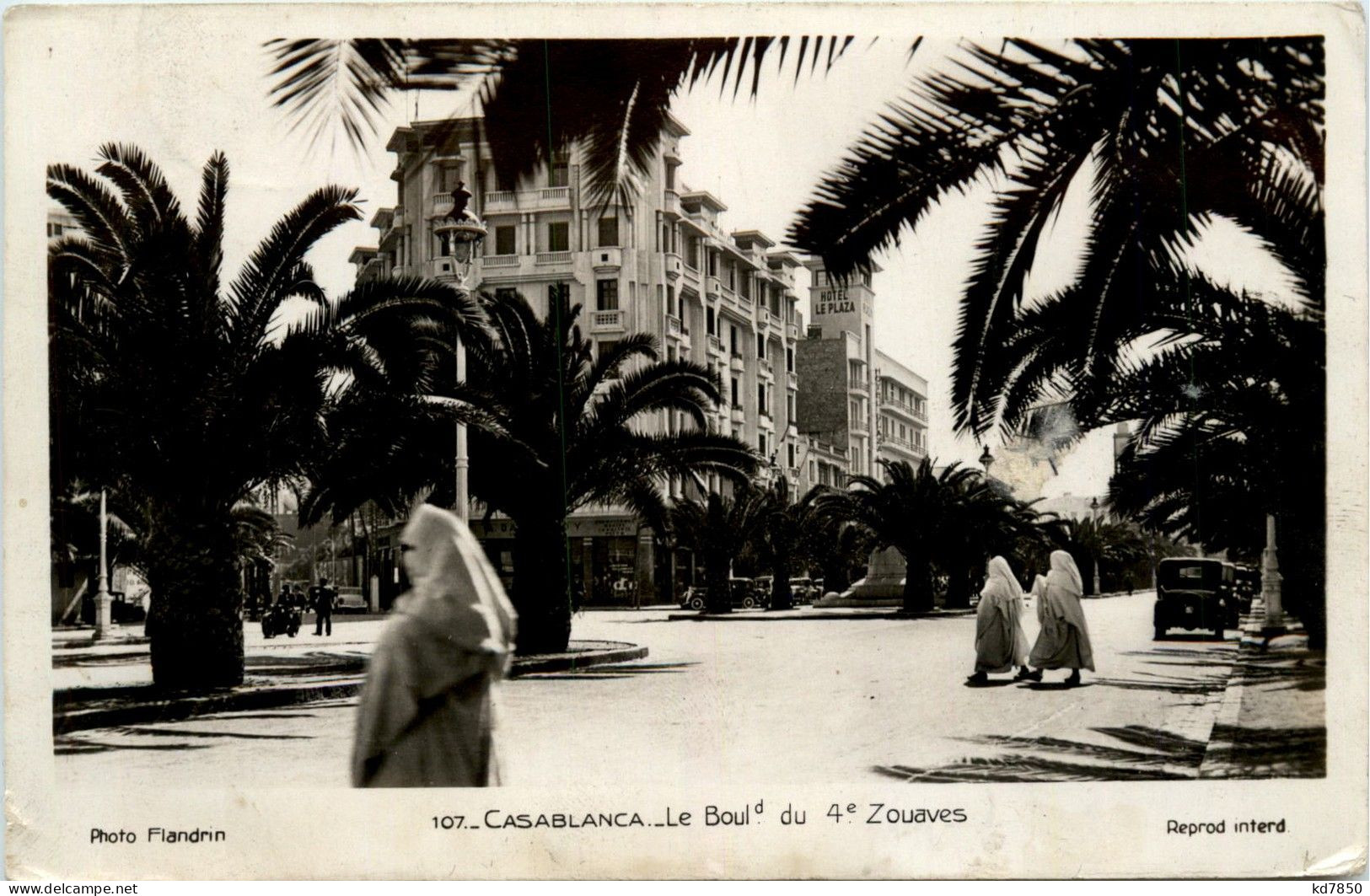 Casablanca - Le Boulevard Du 4e Zouaves - Casablanca