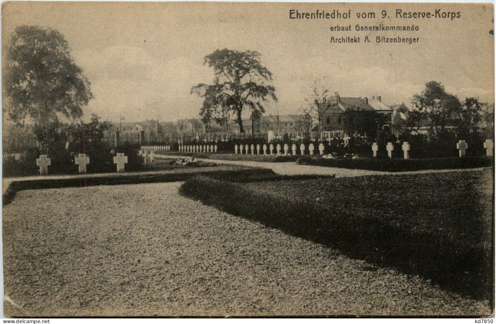 Ehrenfriedhof Vom 9. Reserve Korps - Feldpost - Soldatenfriedhöfen