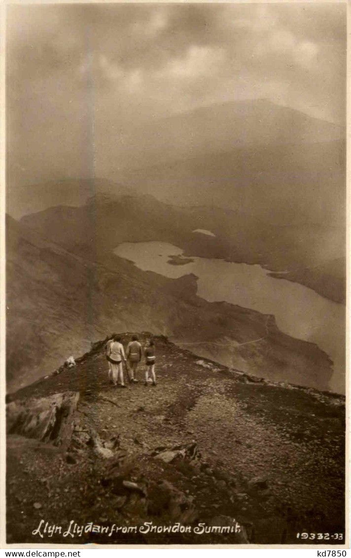 Llyn Llydam From Snowdon Summit - Caernarvonshire