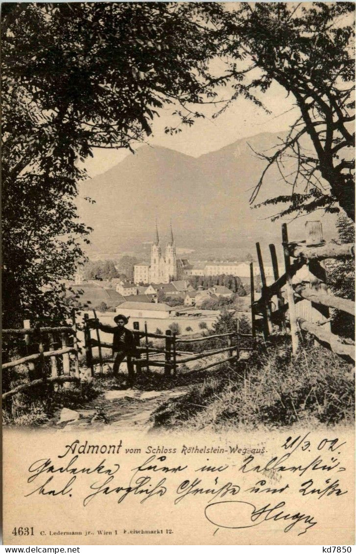 Gesäuse/Steiermark - Gesäuse, Admont Vom Schloss Röthelstein-Weg Aus - Gesäuse