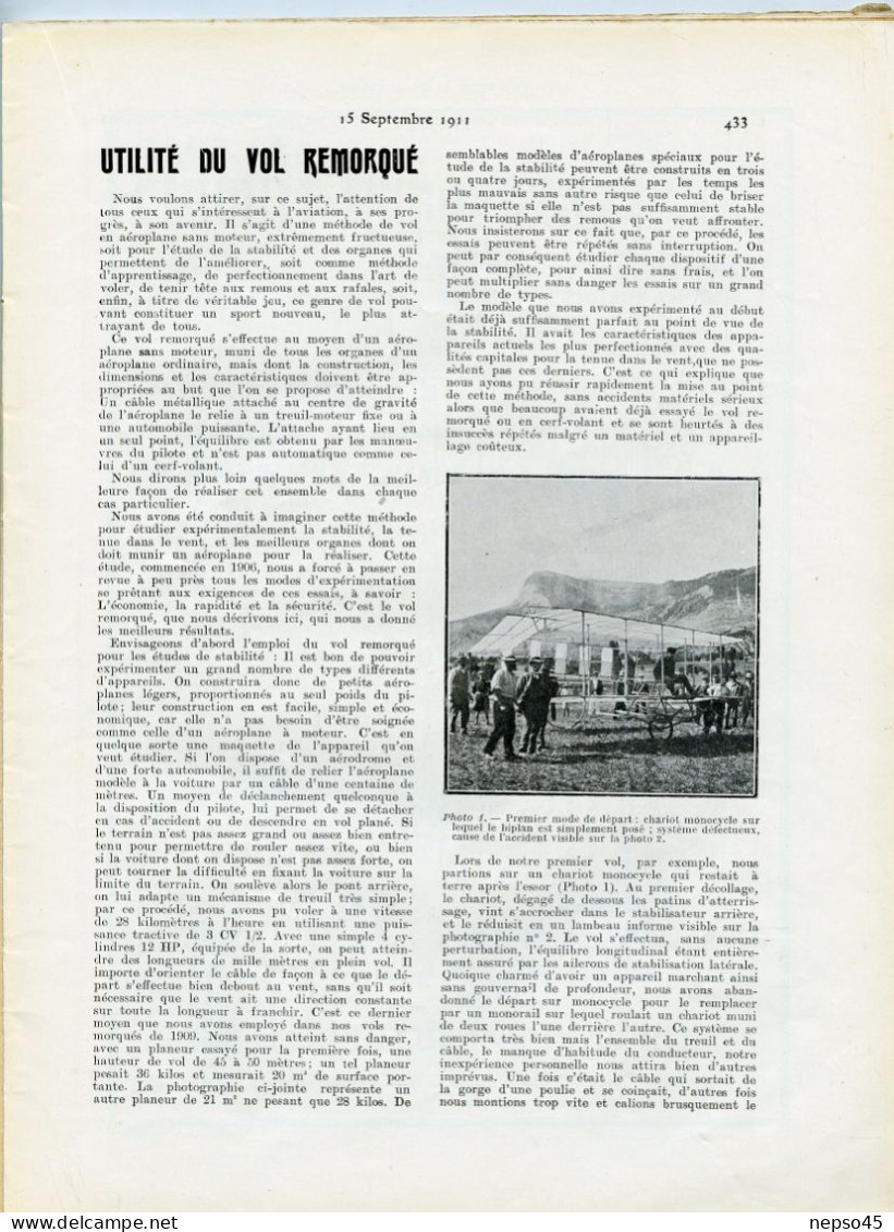 L'aérophile.Revue tecnique & pratique locomotions aériennes.1911.publie le Bulletin Officiel de l'Aéro-Club de France.