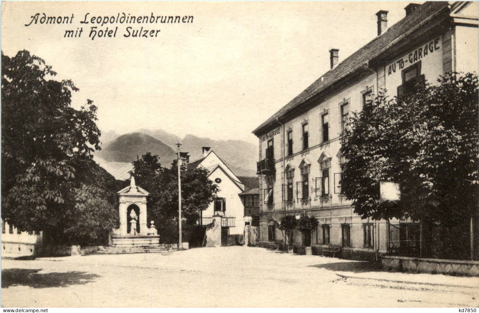 Admont: Leopoldinenbrunnen Mit Hotel Sulzer - Admont