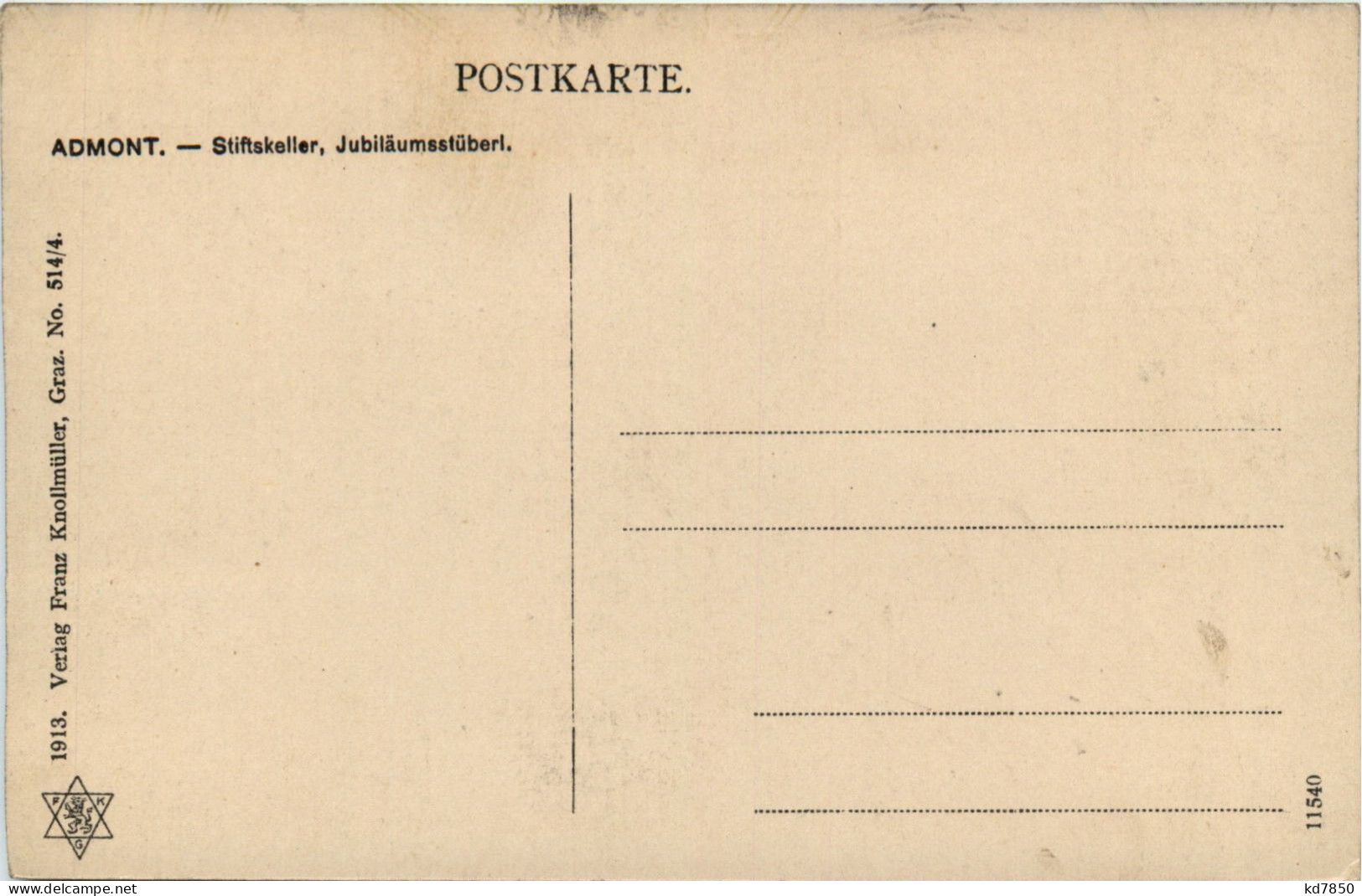 Admont Und Gesäuse/Steiermark - Admont: Stiftskeller, Jubiläumsstüberl - Admont