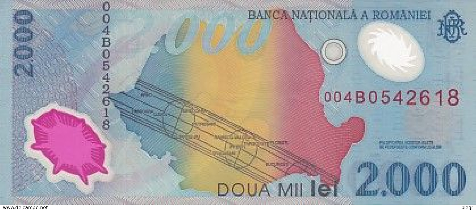 LOT M-37 - ROUMANIE - BILLET DE 2000 L - Romania