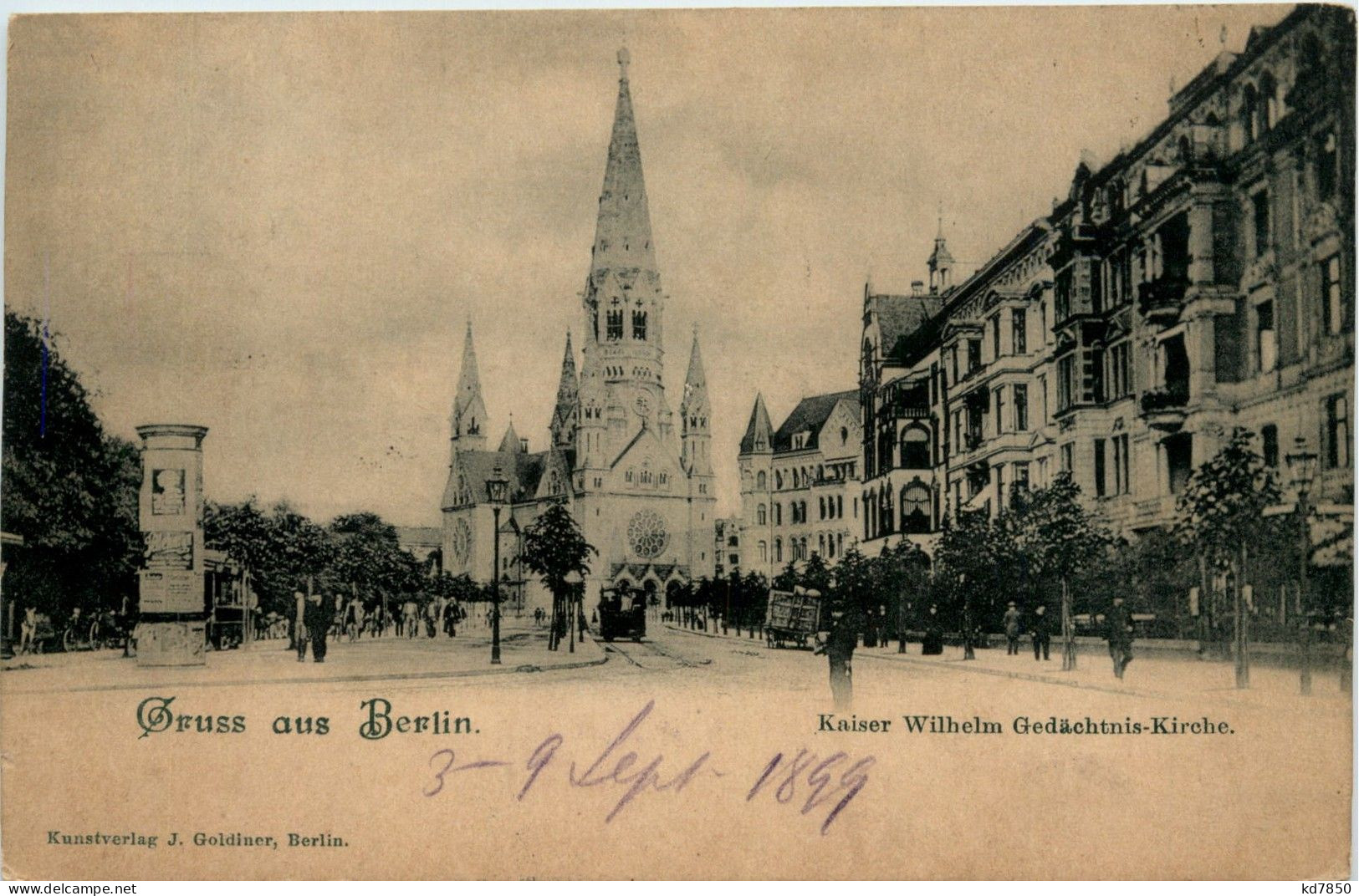 Berlin-Charlottenburg - Kaiser Wilhelm Gedächtnis Kirche, - Charlottenburg