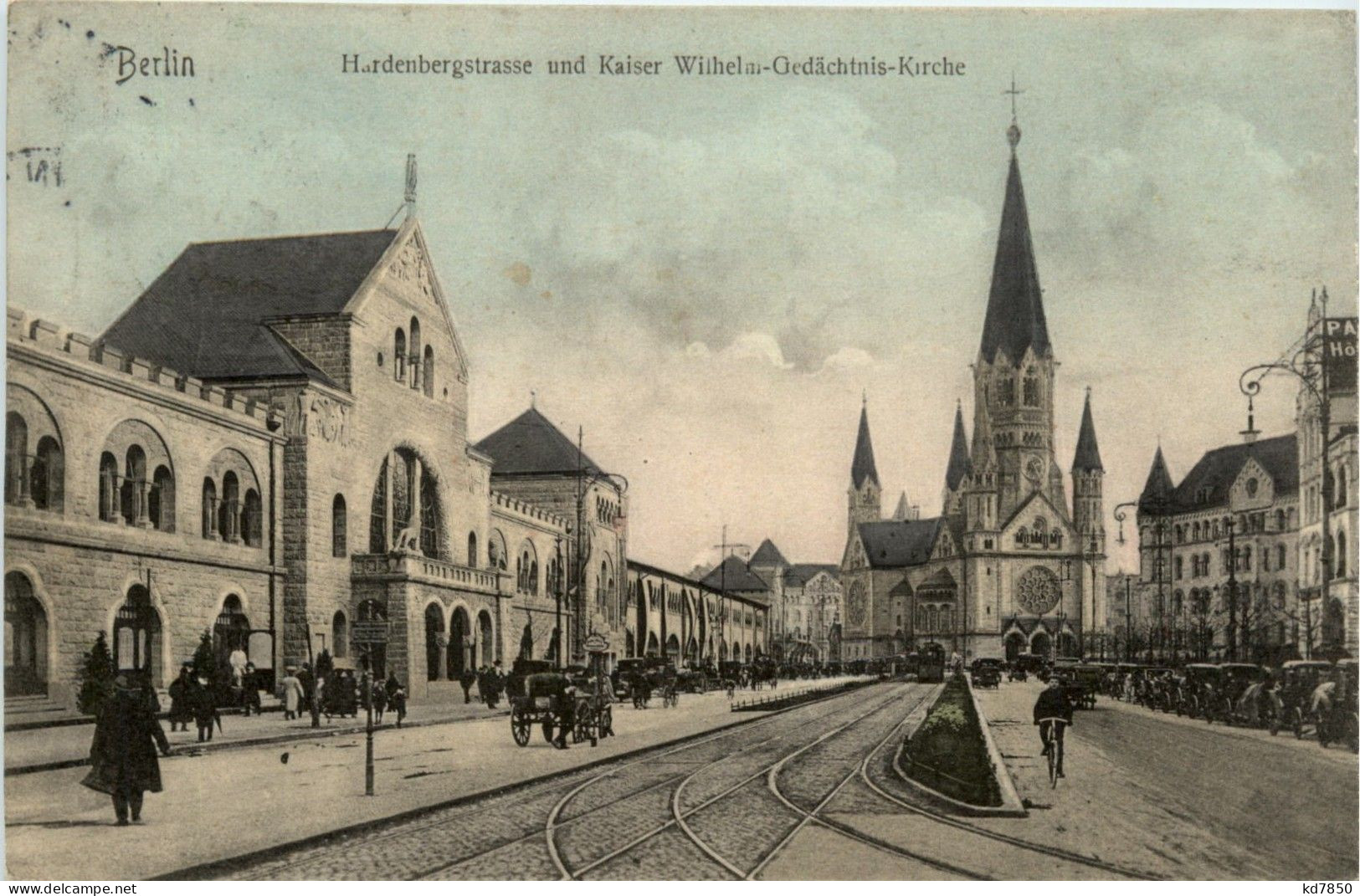 Berlin-Charlottenburg - Hardenbergstrasse Und K.W.-Gedächtnis Kirche - Charlottenburg