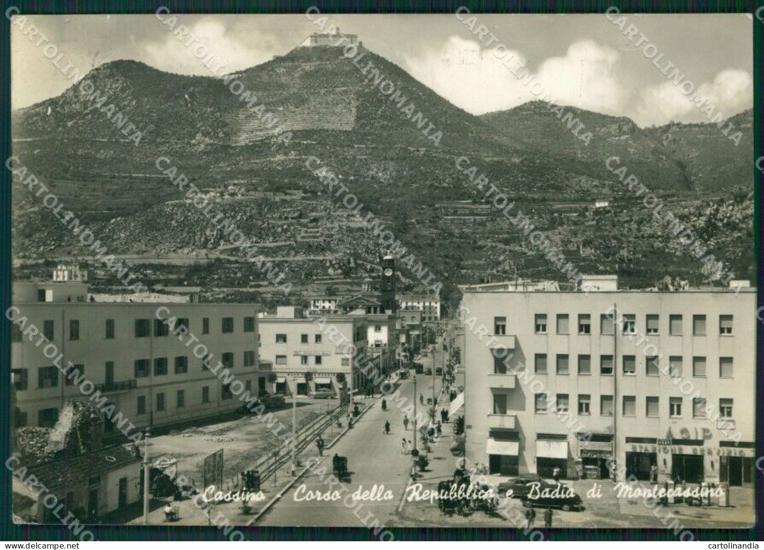 Frosinone Cassino PIEGA Foto FG Cartolina ZKM8058 - Frosinone