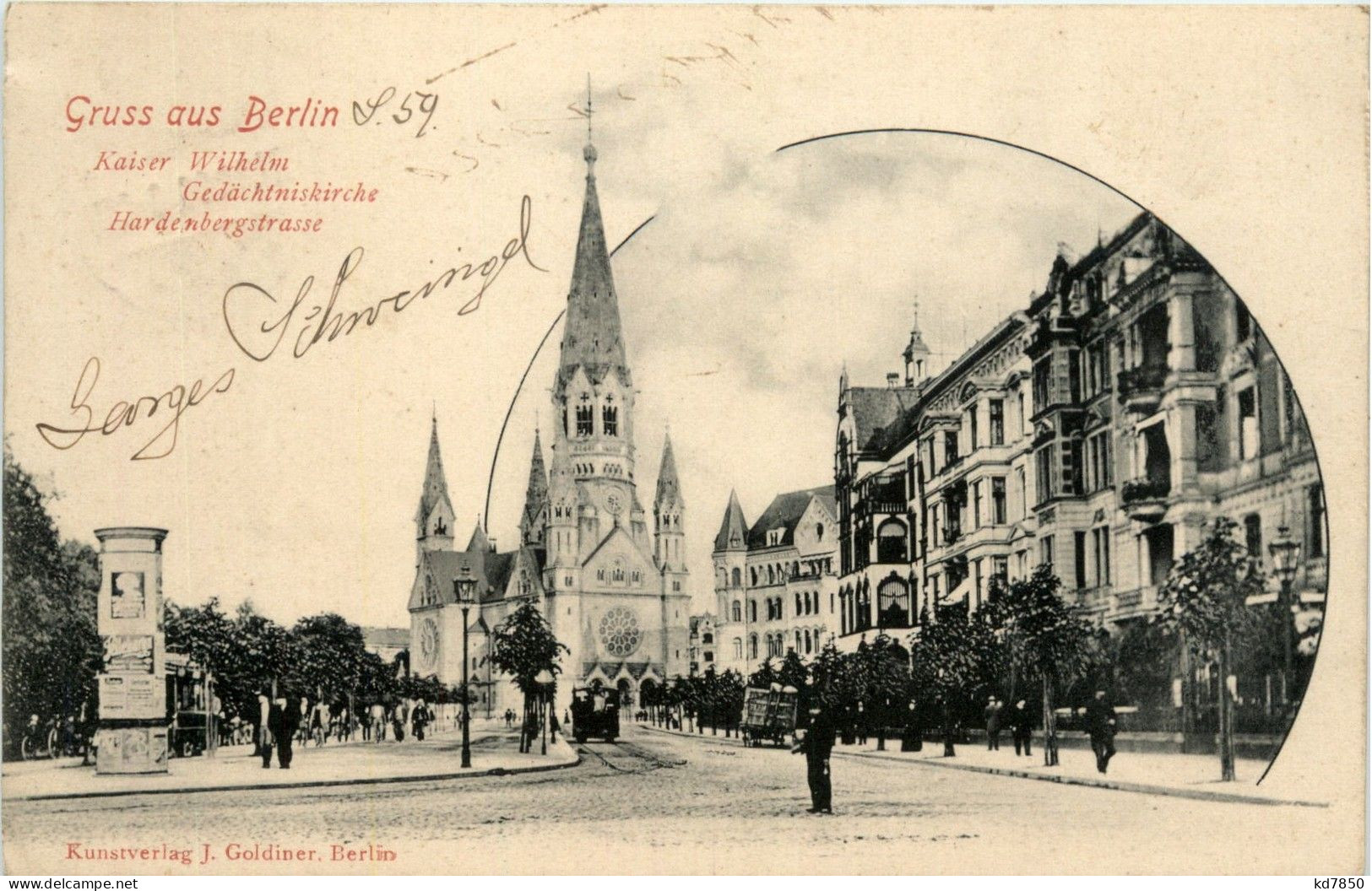 Berlin-Charlottenburg - Hardenbergstrasse, Und K.W. Gedächtnis Kirche - Charlottenburg