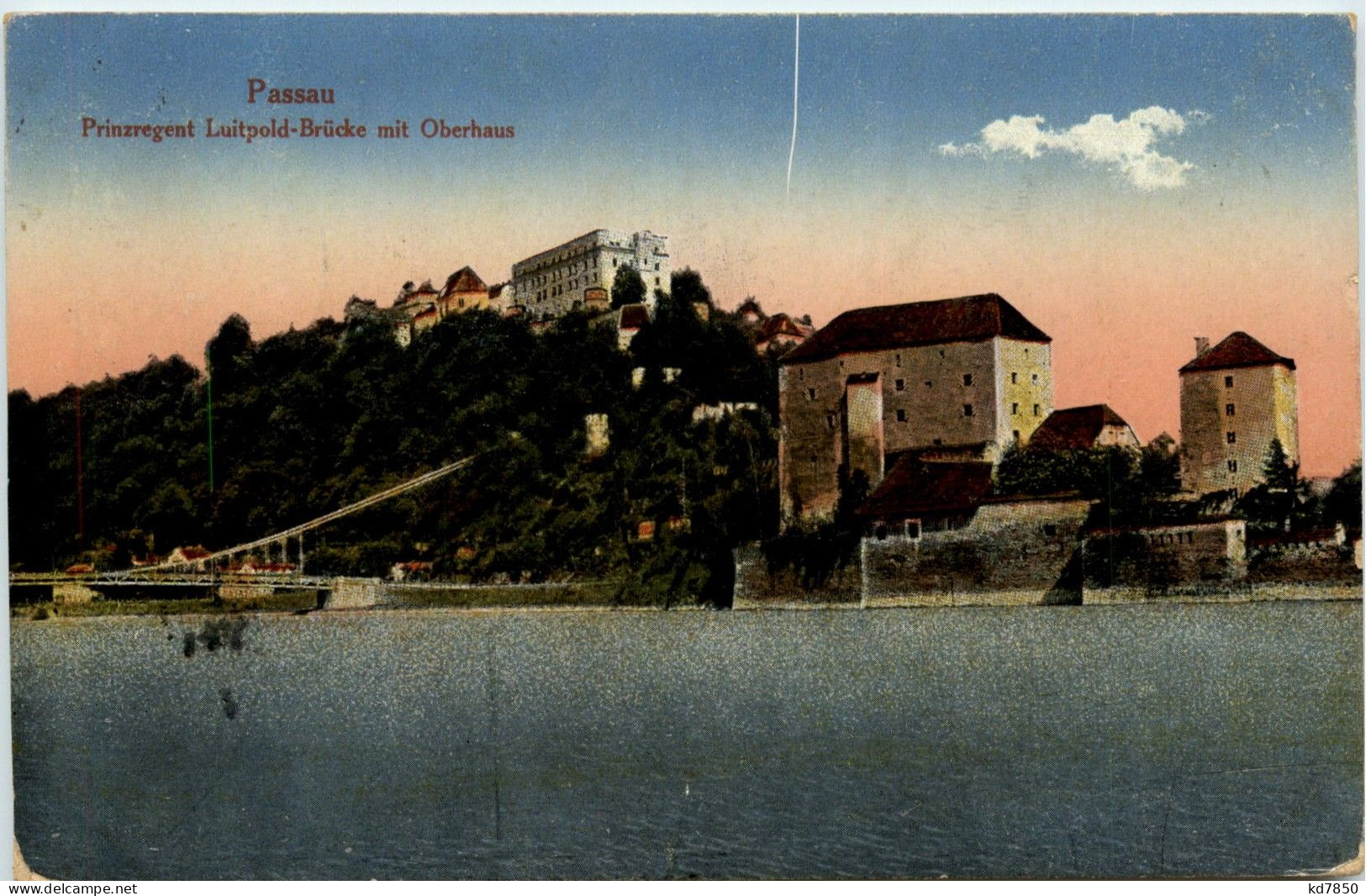 Passau/Bayern - Passau, Prinzregent Luitpold-Brücke Mit Oberhaus - Passau