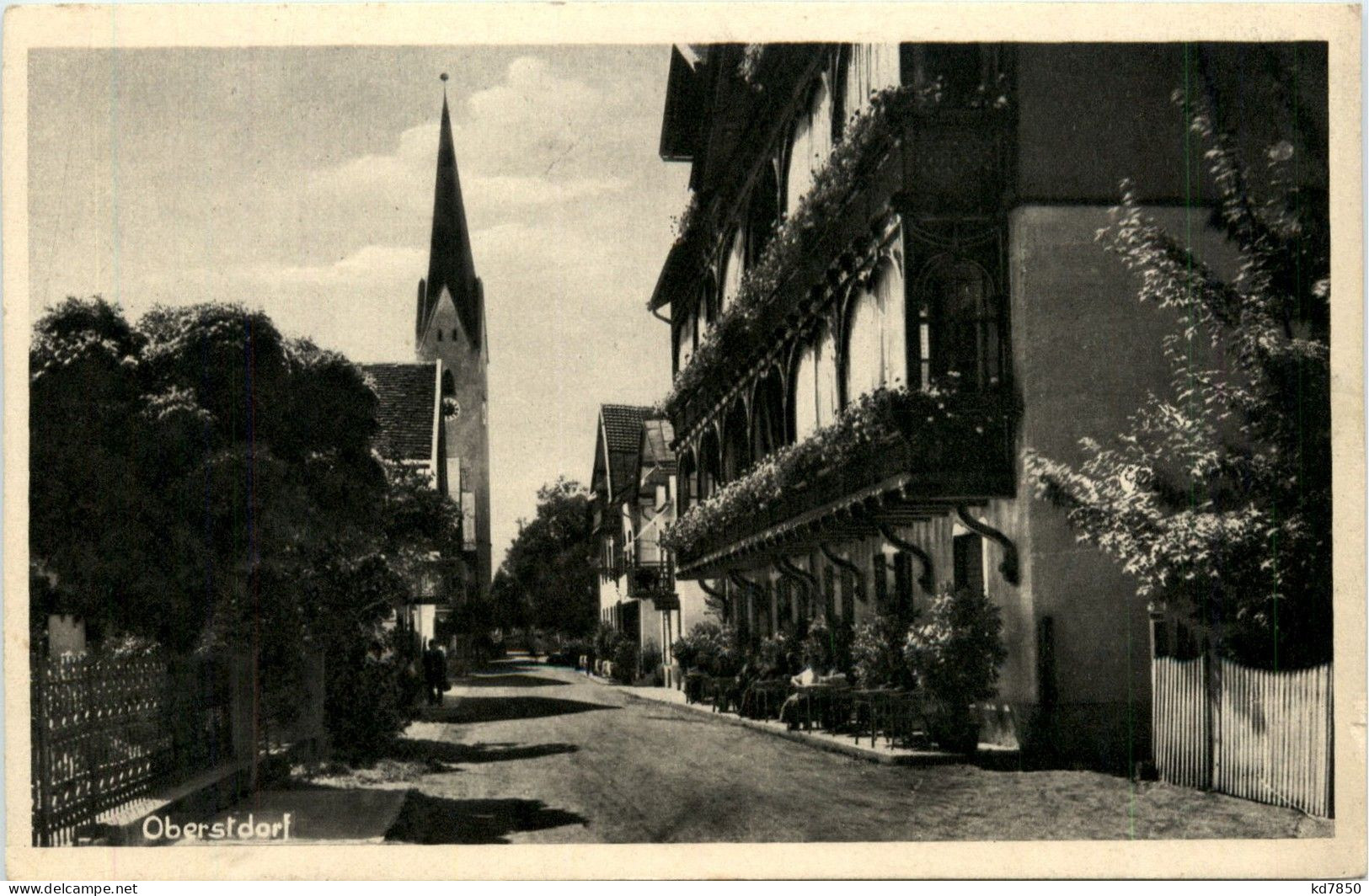 Oberstdorf/Bayern - Oberstdorf, Kirchstrasse Mit Hotel Löwen - Oberstdorf