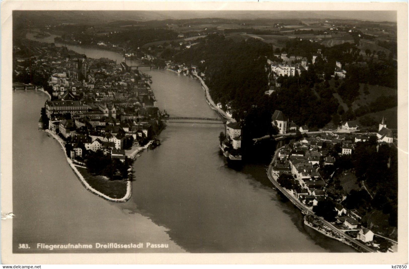 Passau/Bayern - Passau, Fliegeraufnahme - Passau