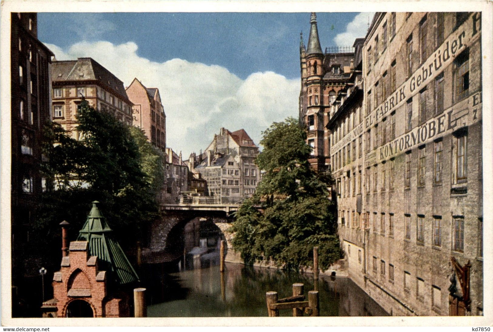 Hamburg/div. Stadtteile - Herrengraben-Fleet Mit Ellertorsbrücke - Autres & Non Classés