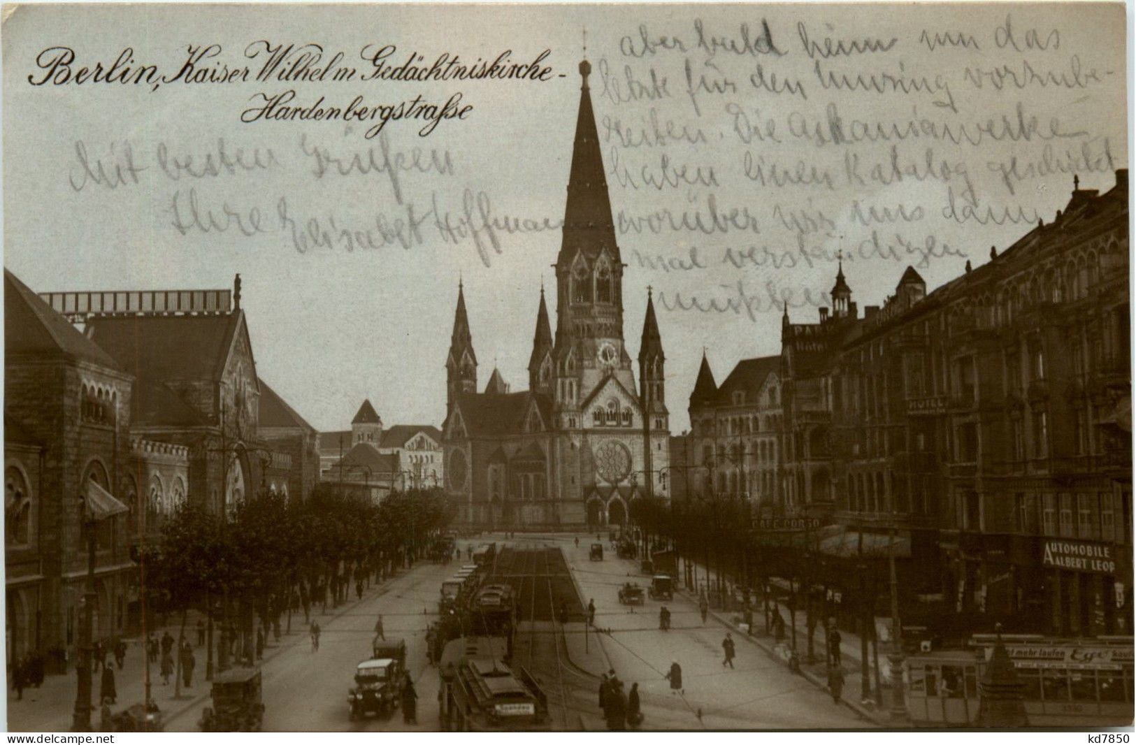 Berlin-Charlottenburg - Hardenbergstrasse Und K.W. Gedächtnis Kirche - Charlottenburg