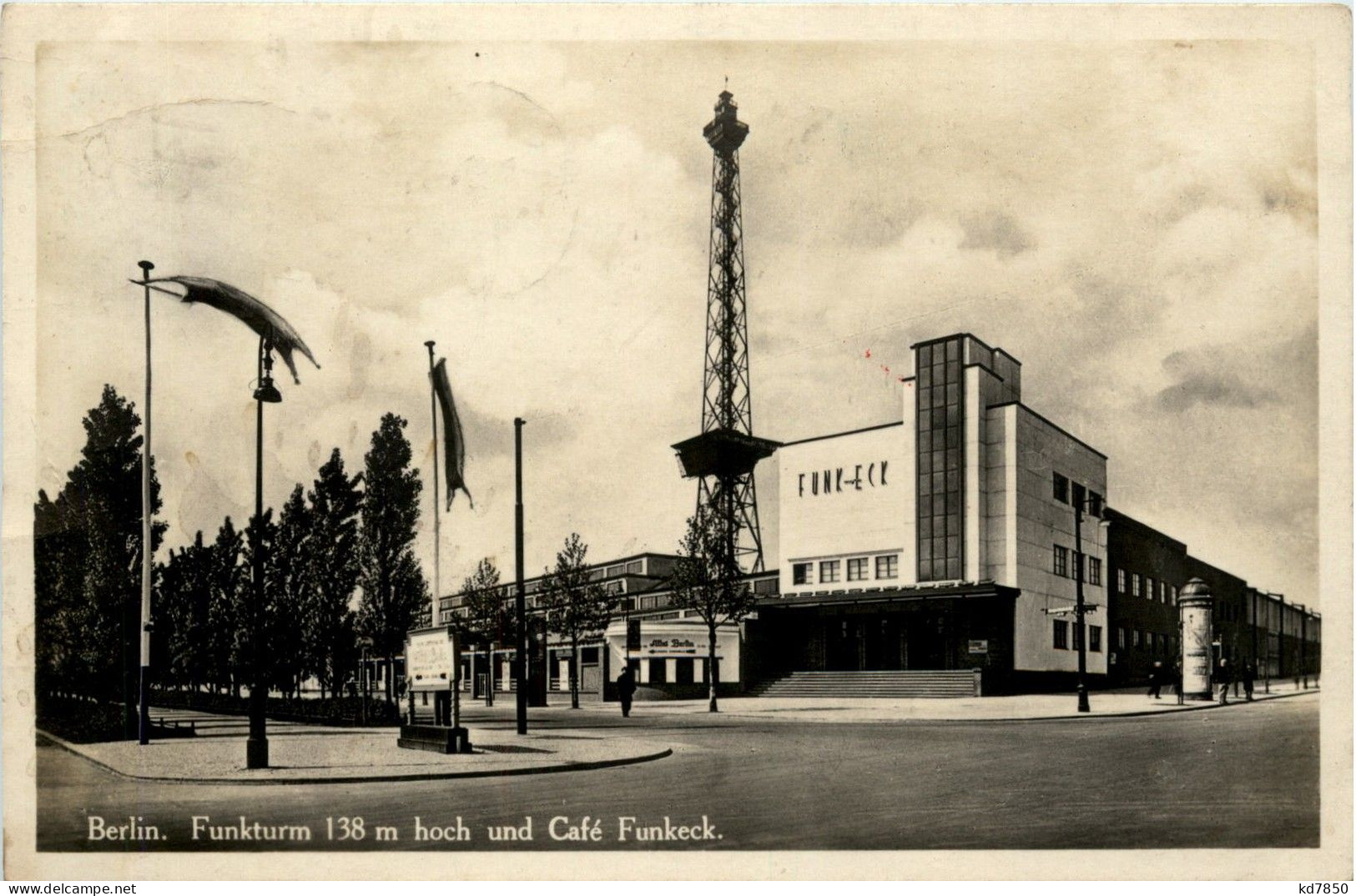 Berlin-Charlottenburg - Funkturm Und Cafe Funkeck - Charlottenburg