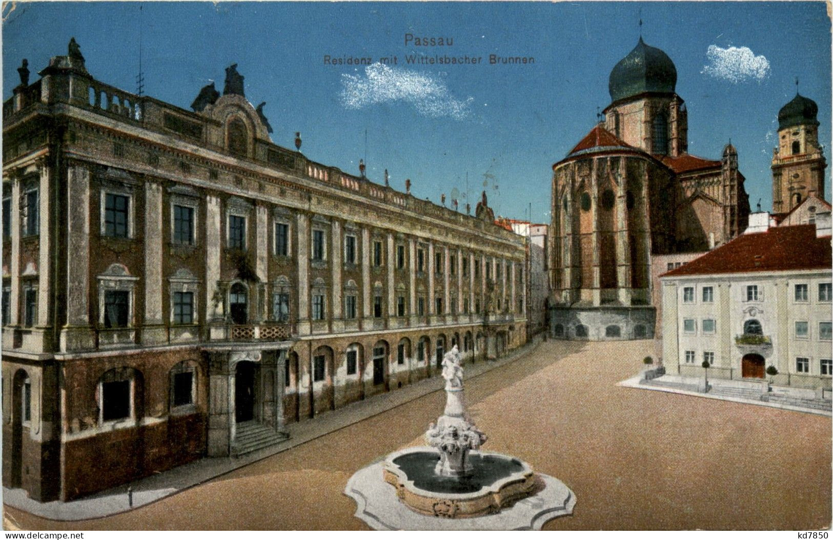 Passau/Bayern - Passau, Residenz Mit Wittelsbacher Brunnen - Passau