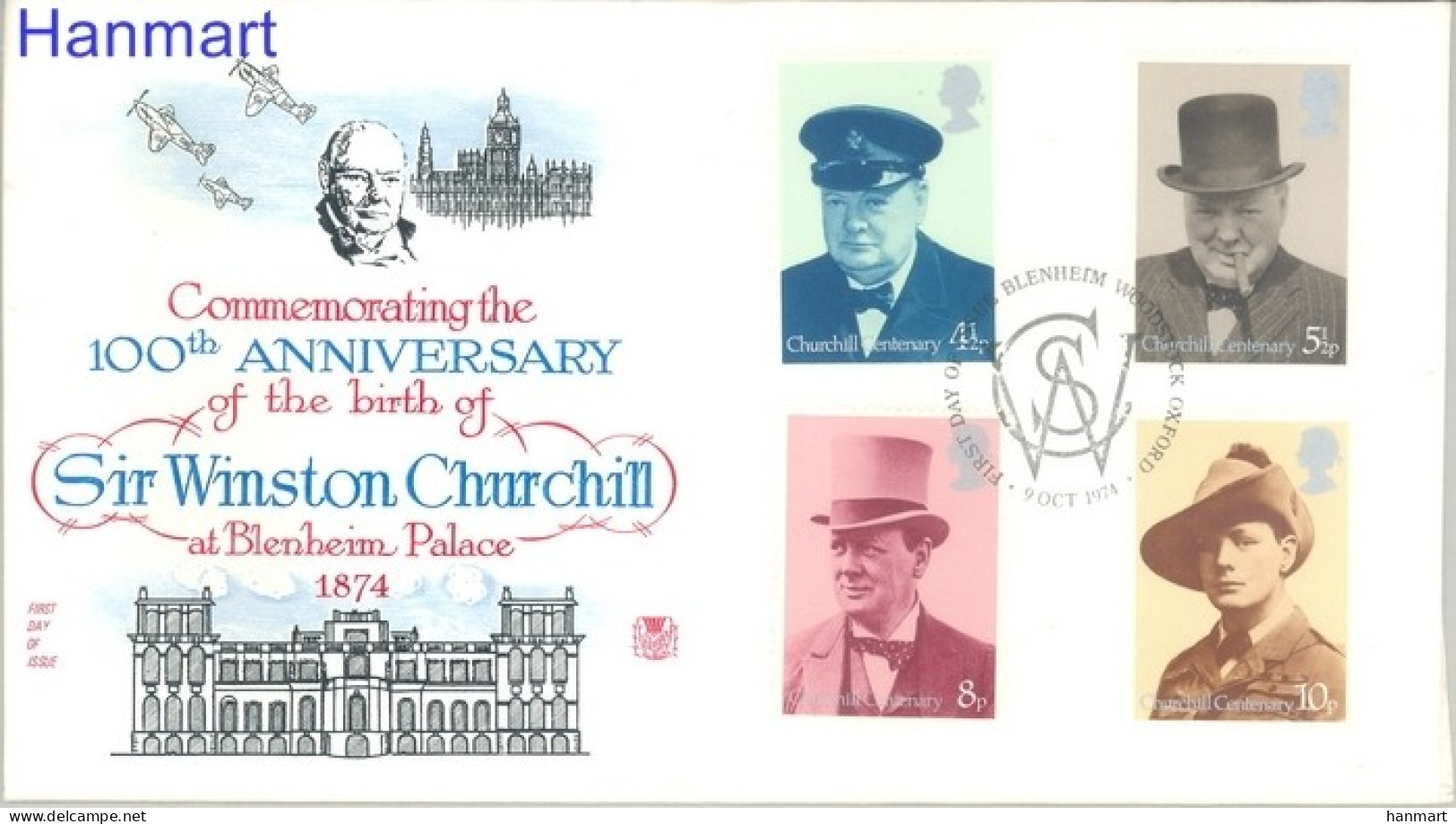 United Kingdom Of Great Britain & Northern Ireland 1974 Mi 659-662 FDC  (FDC ZE3 GBR659-662) - Nobel Prize Laureates