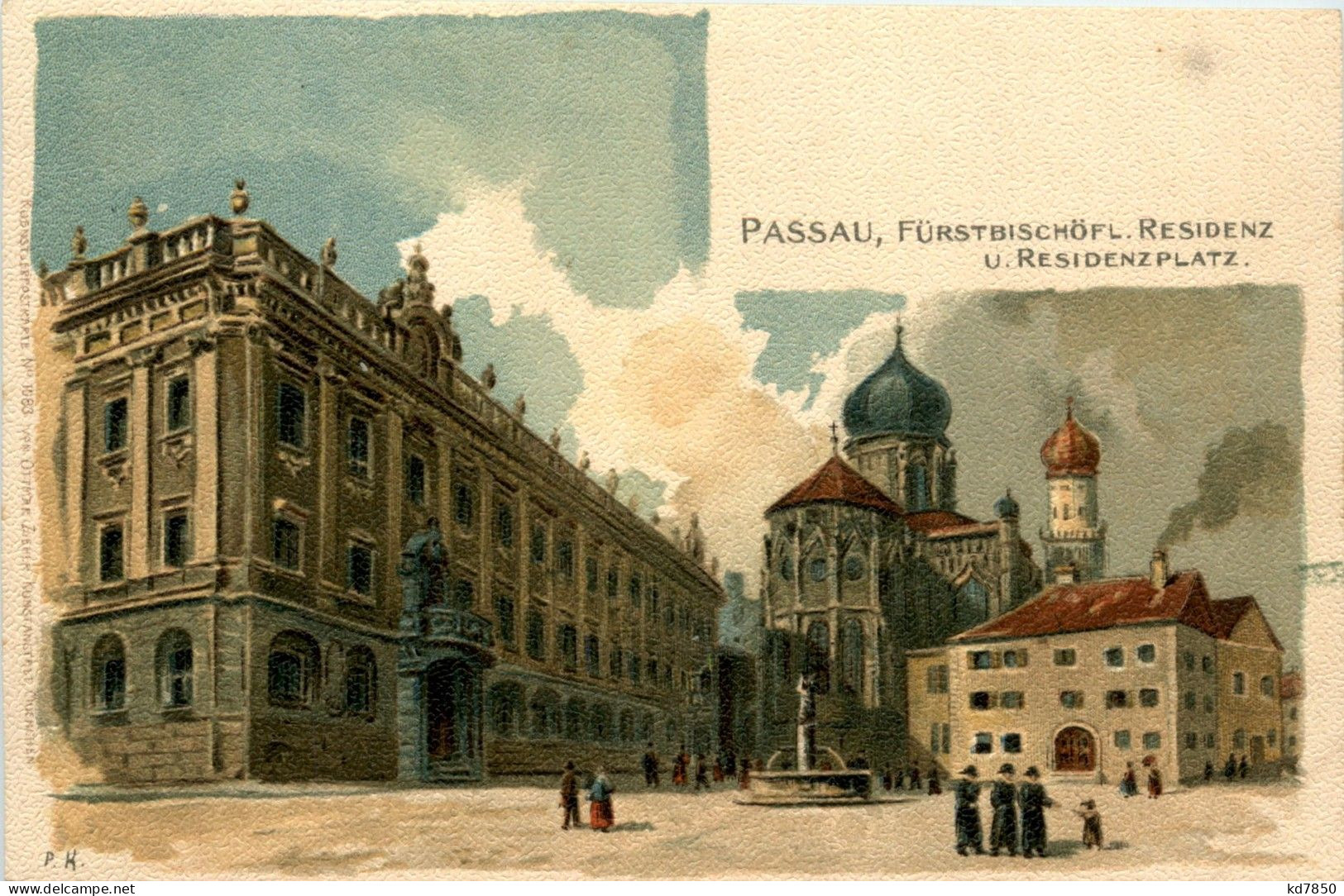 Passau/Bayern - Fürstbischöfliche Residenz Und Residenzplatz - Passau