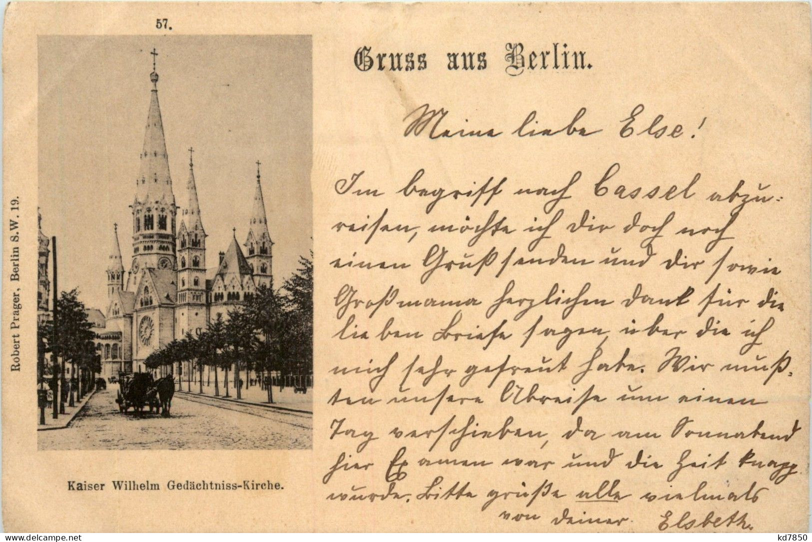 Berlin-Charlottenburg - Kaiser Wilhelm Gedächtnis Kirche, - Charlottenburg