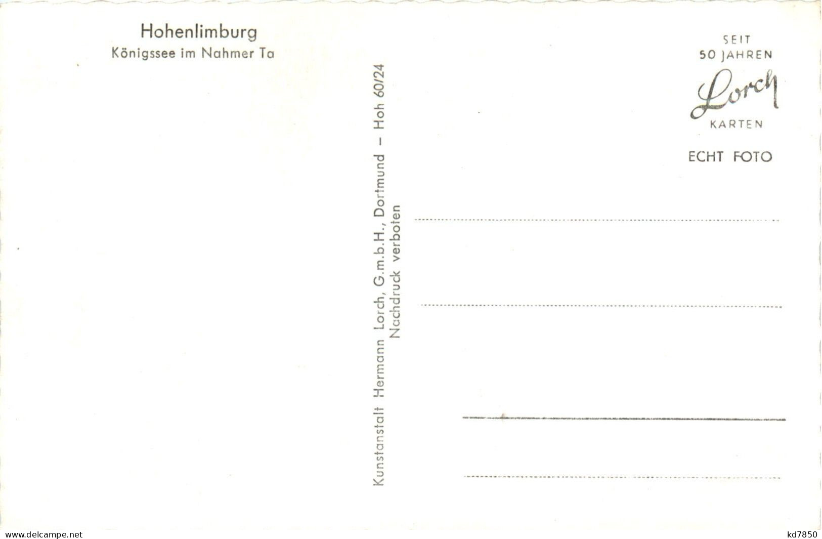 Hohenlimburg - Königssee Im Nahmer Ta - Hagen