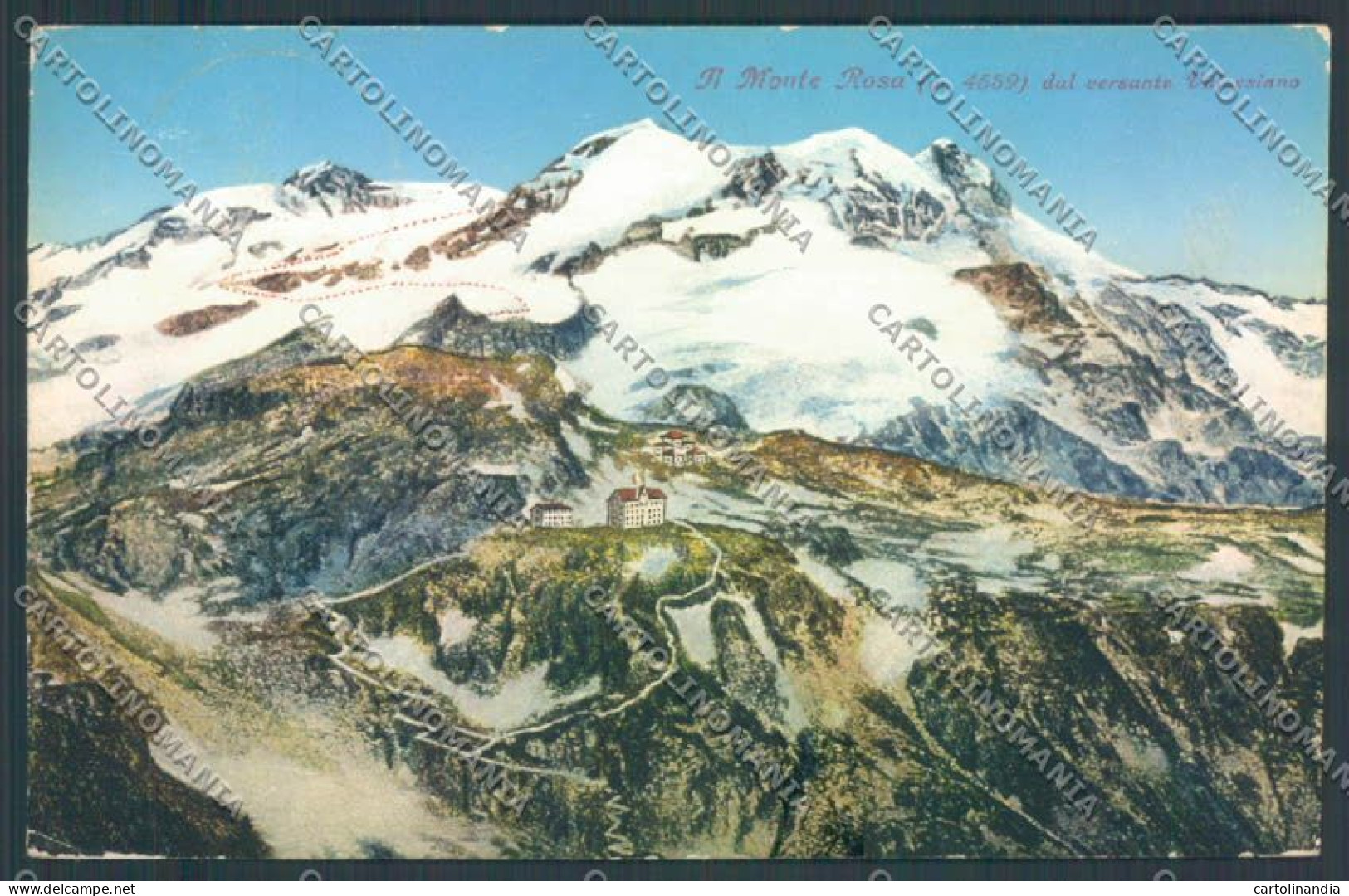 Vercelli Monte Rosa Cartolina ZT6558 - Vercelli