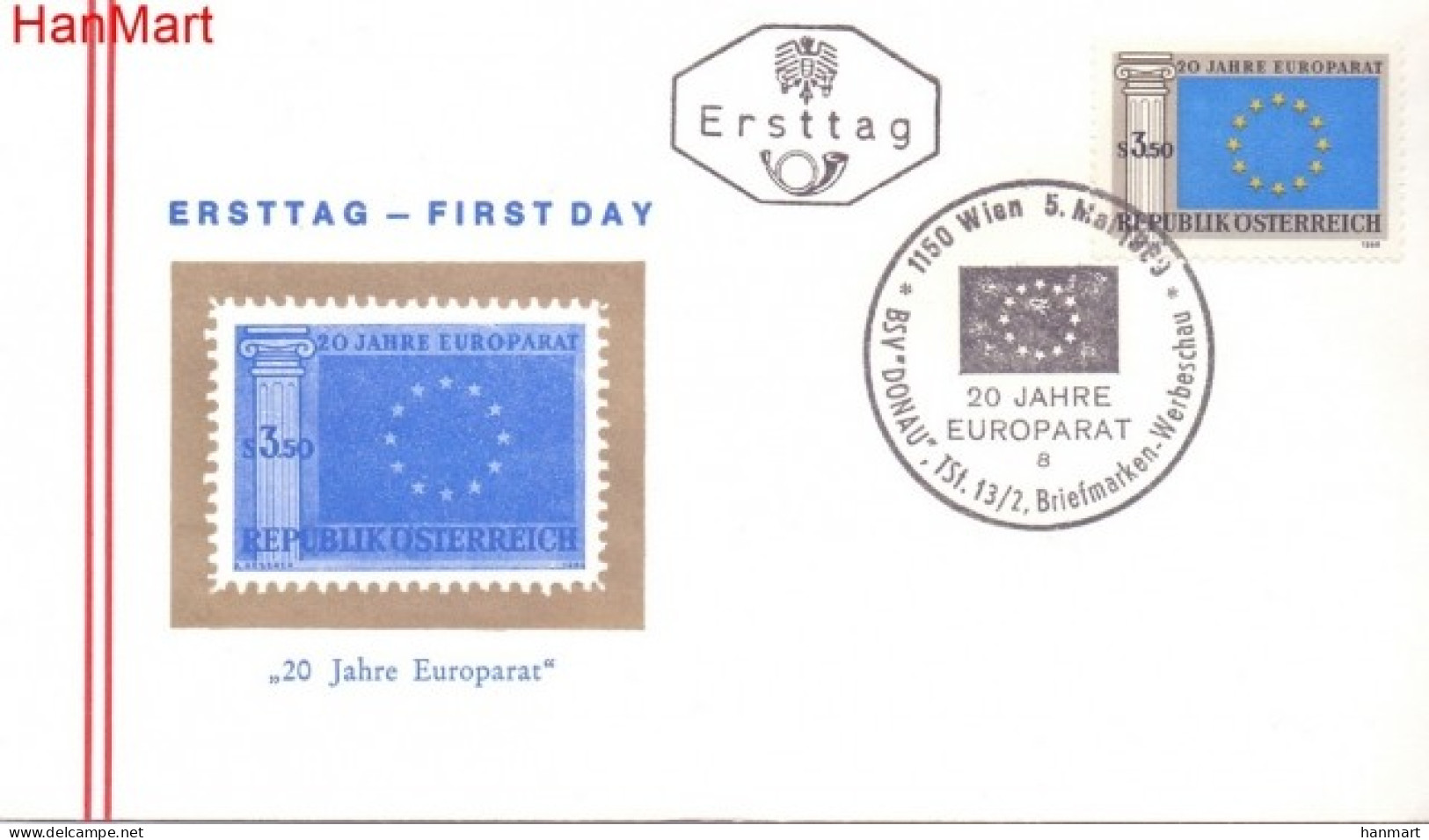 Austria 1969 Mi 1292 FDC  (FDC ZE1 AST1292) - Idées Européennes