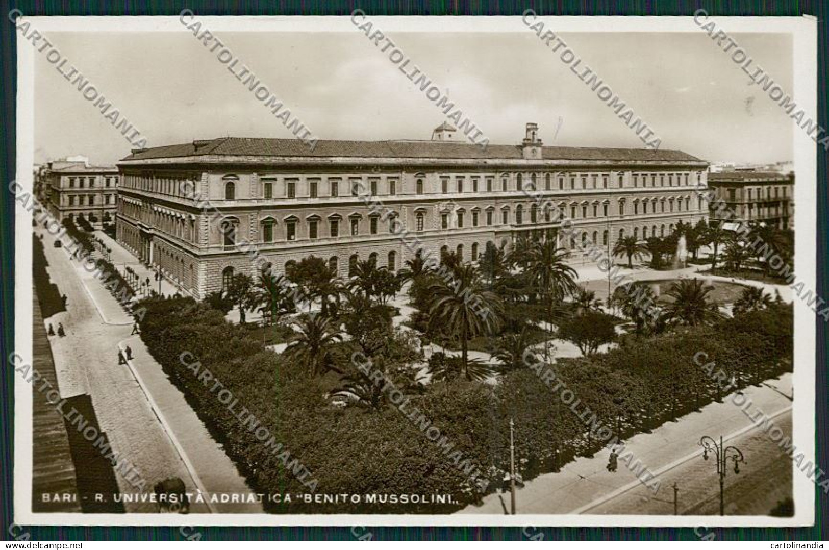 Bari Città Università Adriatica Benito Mussolini Foto Cartolina ZC2128 - Bari